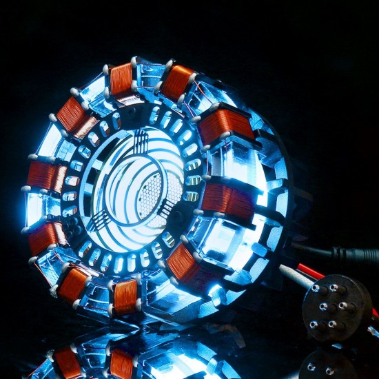 MK1 Acrylic Remote Ver. Tony DIY Arc Reactor Lamp Kit Remote Control Illuminant LED Flash Light Heart Set