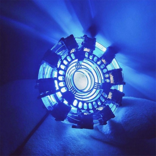 MK1 Acrylic Tony DIY Arc Reactor Lamp Arcylic Kit Illuminant LED Flash Light Set
