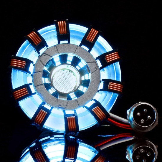 MK2 Acrylic Remote Ver. Tony ARC Reactor Model DIY Kit USB Chest Lamp Remote Control Illuminant LED Flash Light Set