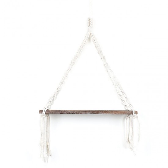 Macrame Plant Hanger Rack Hanging Shelf Bookshelf Hemp Rope Wall Mounted Shelves Macrame Plant Hanger Rack Hanging Shelf Bookshelf Hemp Rope Wall Mounted Shelves