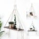 Macrame Plant Hanger Rack Hanging Shelf Bookshelf Hemp Rope Wall Mounted Shelves Macrame Plant Hanger Rack Hanging Shelf Bookshelf Hemp Rope Wall Mounted Shelves