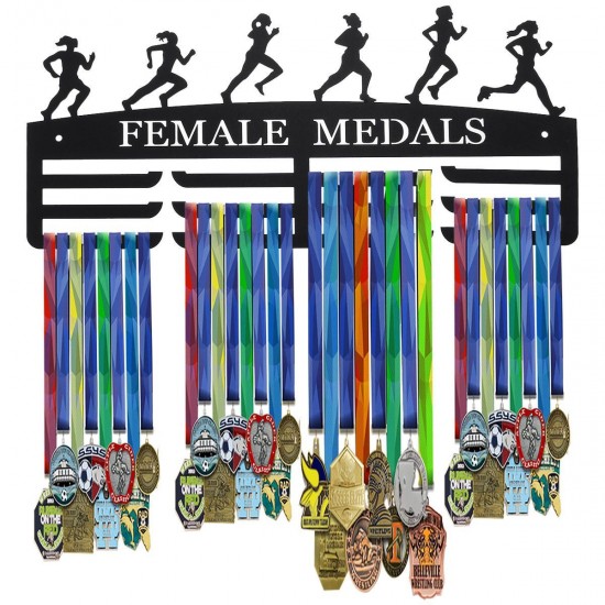 Male/Female Running Medal Hanger Holder Display Sport Medal Rack Decorations Male/Female Running Medal Hanger Holder Display Sport Medal Rack Decorations