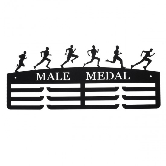 Male/Female Running Medal Hanger Holder Display Sport Medal Rack Decorations Male/Female Running Medal Hanger Holder Display Sport Medal Rack Decorations