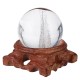 Melting Stone Sphere Quartz 60mm Clear Crystals Ball Healing Rock Decor + Stand