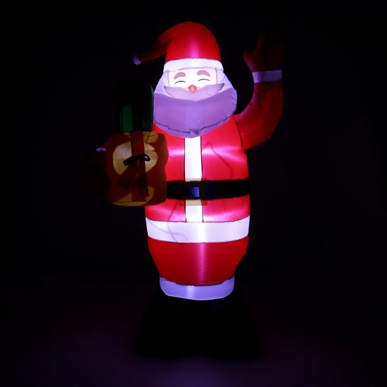Merry Christmas 5FT LED Christmas Inflatable Santas Outdoor Ornaments Shop Decor Merry Christmas 5FT LED Christmas Inflatable Santas Outdoor Ornaments Shop Decor