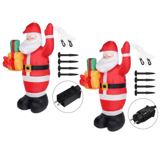 Merry Christmas 5FT LED Christmas Inflatable Santas Outdoor Ornaments Shop Decor Merry Christmas 5FT LED Christmas Inflatable Santas Outdoor Ornaments Shop Decor