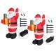 Merry Christmas 5FT LED Christmas Inflatable Santas Outdoor Ornaments Shop Decor Merry Christmas 5FT LED Christmas Inflatable Santas Outdoor Ornaments Shop Decor