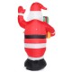 Merry Christmas 5FT LED Christmas Inflatable Santas Outdoor Ornaments Shop Decor Merry Christmas 5FT LED Christmas Inflatable Santas Outdoor Ornaments Shop Decor