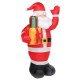 Merry Christmas 5FT LED Christmas Inflatable Santas Outdoor Ornaments Shop Decor Merry Christmas 5FT LED Christmas Inflatable Santas Outdoor Ornaments Shop Decor