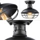 Metal Cage Ceiling Light E26 Rustic Mini Semi Flush Mounted Pendant Lighting for Foyer Kitchen Garage Porch Entryway Metal Cage Ceiling Light E26 Rustic Mini Semi Flush Mounted Pendant Lighting for Foyer Kitchen Garage Porch Entryway