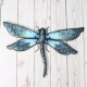 Metal Dragonfly Wall Artwork for Garden Decoration Miniaturas Animal Outdoor