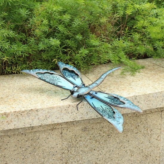 Metal Dragonfly Wall Artwork for Garden Decoration Miniaturas Animal Outdoor Metal Dragonfly Wall Artwork for Garden Decoration Miniaturas Animal Outdoor