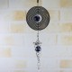 Metal Hanging Garden Wind Spinner Round Crystal Ball Bell Garden Home Ornament