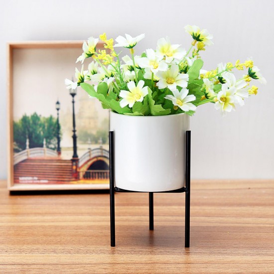Metal Plant Stand Flower Pot Shelves Rack Holder Aron Frame Ceramic Vase