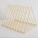 Metal Triangle Iron Art Desktop Bookshelf Letter Magazine Rack Holder Home Office Storage Metal Triangle Iron Art Desktop Bookshelf Letter Magazine Rack Holder Home Office Storage