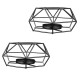 Metal Wire Candlestick Tea Light Candle Holder Tabletop Decor Industrial Lantern Metal Wire Candlestick Tea Light Candle Holder Tabletop Decor Industrial Lantern