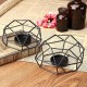 Metal Wire Candlestick Tea Light Candle Holder Tabletop Decor Industrial Lantern Metal Wire Candlestick Tea Light Candle Holder Tabletop Decor Industrial Lantern