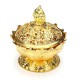 Mini Alloy Bronze Incense Burner Incensory Craft Home Office Decoration