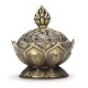 Mini Alloy Bronze Incense Burner Incensory Craft Home Office Decoration