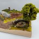 Mini DIY Artificial Tree Model Military Model Scenario Train Sand Table Decorations