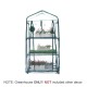 Mini Greenhouse AUEDW 4 Shelves Indoor/Outdoor Greenhouse with Zippered Cover and Metal Shelves for Growing Vegetables, Flowers and Seedlings Planting Grow Box