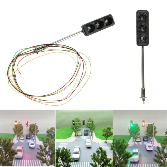 Mini Micro Traffic Signal Turn Lights Model HO OO Scale Railway Crossing Train Street Light Model Mini Micro Traffic Signal Turn Lights Model HO OO Scale Railway Crossing Train Street Light Model