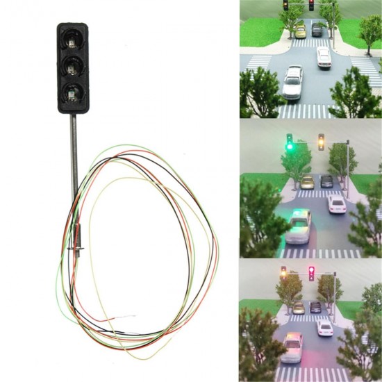 Mini Micro Traffic Signal Turn Lights Model HO OO Scale Railway Crossing Train Street Light Model Mini Micro Traffic Signal Turn Lights Model HO OO Scale Railway Crossing Train Street Light Model