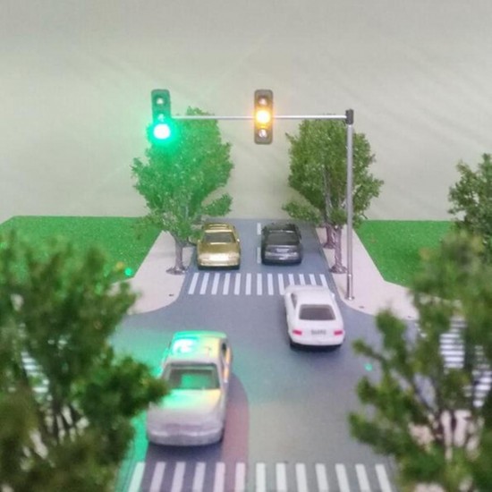 Mini Micro Traffic Signal Turn Lights Model HO OO Scale Railway Crossing Train Street Light Model Mini Micro Traffic Signal Turn Lights Model HO OO Scale Railway Crossing Train Street Light Model