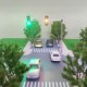 Mini Micro Traffic Signal Turn Lights Model HO OO Scale Railway Crossing Train Street Light Model