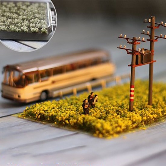 Mini Scenery Flower Artificial Clusters Ciniature Model Scale Train Landscape Decorations