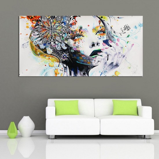 Modern Artwork Decor Girl Canvas Oil Painting Print Picture Home Wall Art Decor Unframed