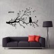 Modern Cat Tree Branches Wall Sticker Sofa Restaurant Wall Decor PVC Removable