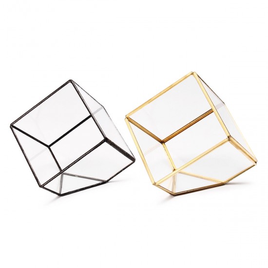 Modern Glass Geometric Terrarium Tabletop Succulent Plants Inclined Container Fern Moss Flower Pot Modern Glass Geometric Terrarium Tabletop Succulent Plants Inclined Container Fern Moss Flower Pot