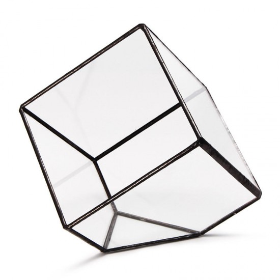 Modern Glass Geometric Terrarium Tabletop Succulent Plants Inclined Container Fern Moss Flower Pot Modern Glass Geometric Terrarium Tabletop Succulent Plants Inclined Container Fern Moss Flower Pot