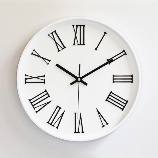 Modern Quartz Wall Clock Home Living Room Battery Powered Hanging Decoration