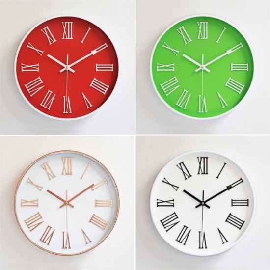 Modern Quartz Wall Clock Home Living Room Battery Powered Hanging Decoration