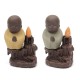 Monk Backflow Incense Cone Burner Stick Holder Buddha Home Fragrant Censer Decor Monk Backflow Incense Cone Burner Stick Holder Buddha Home Fragrant Censer Decor