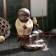 Monk Backflow Incense Cone Burner Stick Holder Buddha Home Fragrant Censer Decor