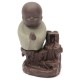 Monk Backflow Incense Cone Burner Stick Holder Buddha Home Fragrant Censer Decor