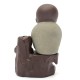 Monk Backflow Incense Cone Burner Stick Holder Buddha Home Fragrant Censer Decor