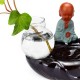 Monk Ceramic Backflow Cones Smoke Incense Burner Sticks Holder Monk Ceramic Backflow Cones Smoke Incense Burner Sticks Holder
