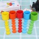 Montessori Wooden Color Classification Matching Toys Sets Kids Early Education