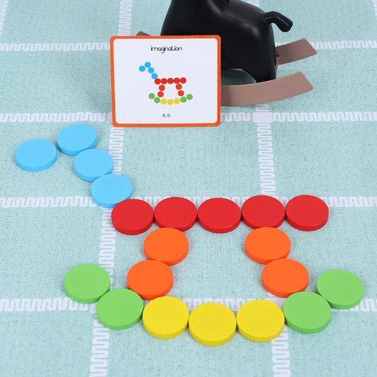 Montessori Wooden Color Classification Matching Toys Sets Kids Early Education Montessori Wooden Color Classification Matching Toys Sets Kids Early Education