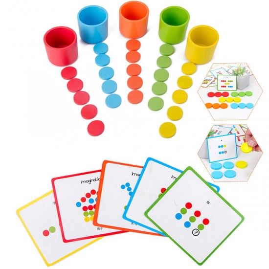 Montessori Wooden Color Classification Matching Toys Sets Kids Early Education Montessori Wooden Color Classification Matching Toys Sets Kids Early Education