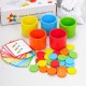 Montessori Wooden Color Classification Matching Toys Sets Kids Early Education