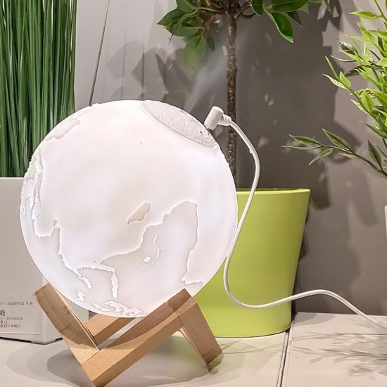 Moon Lamp Humidifier Aromatherapy Diffuser LED Desk Moon Lamp with Cool Mist Humidifier Function Adjustable Brightness and Mist Mode Moon Lamp Humidifier Aromatherapy Diffuser LED Desk Moon Lamp with Cool Mist Humidifier Function Adjustable Brightness and Mist Mode