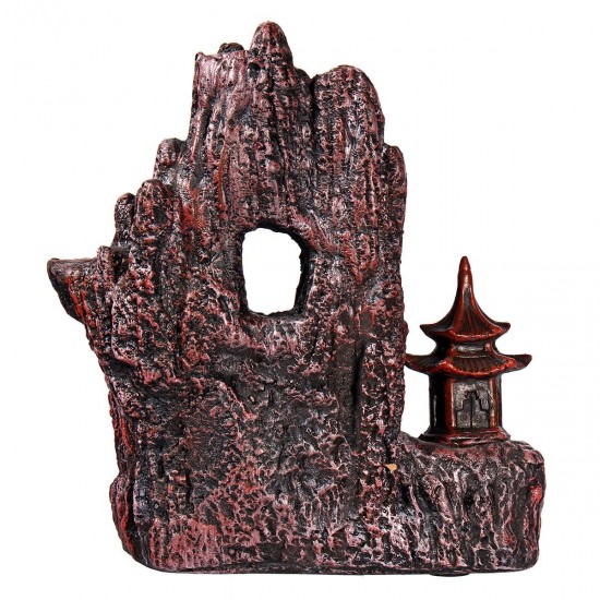 Mountain Waterfall Pavilion Backflow Incense Cone Burner Holder Fragrant Home Censer Decor Mountain Waterfall Pavilion Backflow Incense Cone Burner Holder Fragrant Home Censer Decor