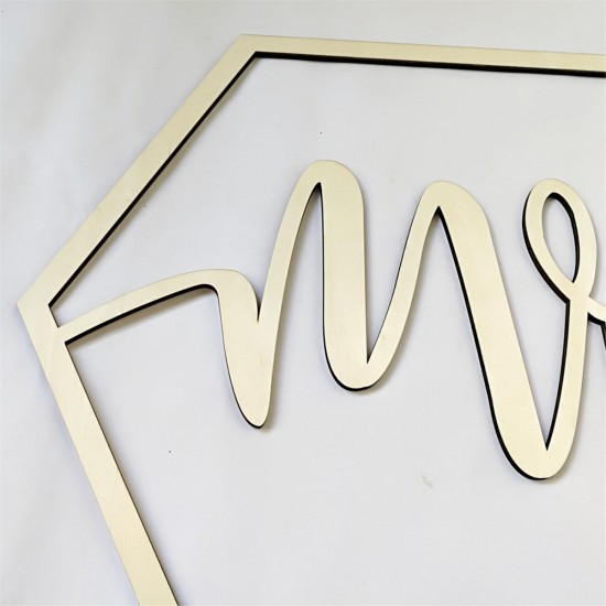Mr. & Mrs. Wedding Bride Groom Chair Signs Set Hanging Wooden Party Decorations Mr. & Mrs. Wedding Bride Groom Chair Signs Set Hanging Wooden Party Decorations