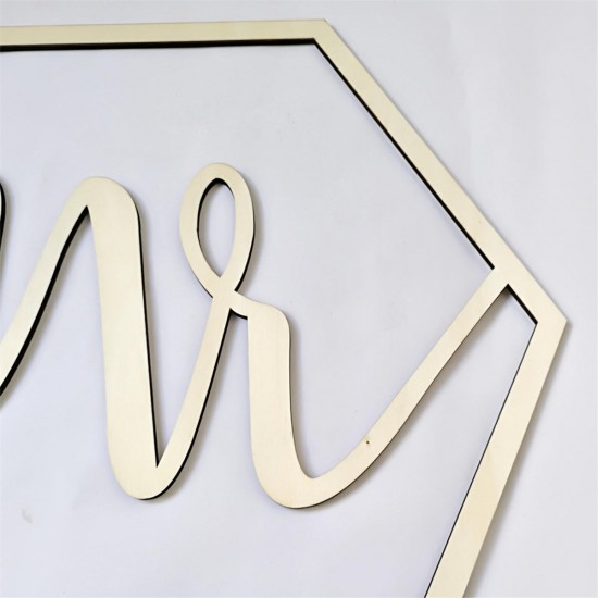Mr. & Mrs. Wedding Bride Groom Chair Signs Set Hanging Wooden Party Decorations Mr. & Mrs. Wedding Bride Groom Chair Signs Set Hanging Wooden Party Decorations