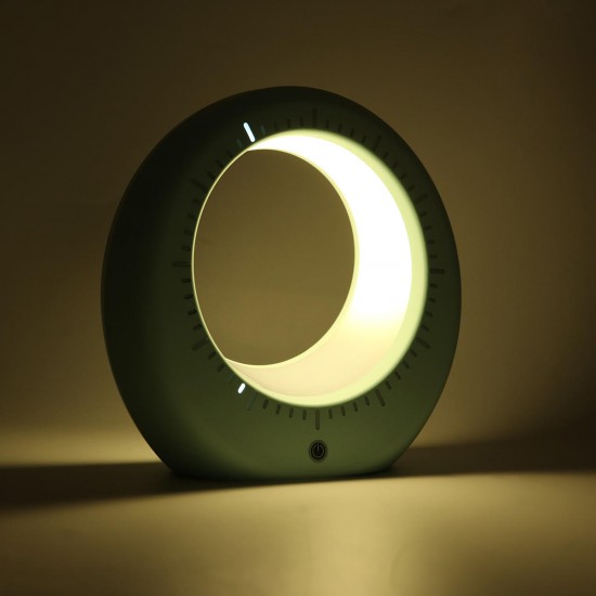 Multifunction Moon Table Lamp Night Light Display Time Novelty Lighting Wake Up